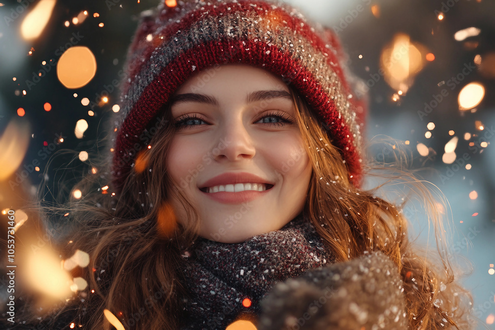 Generative AI image of person celebrating New Year's Christmas by beautifully decorated tree holiday magic advent Generative AI image of person celebrating New Year's Christmas by beautifully decorated tree holiday magic advent