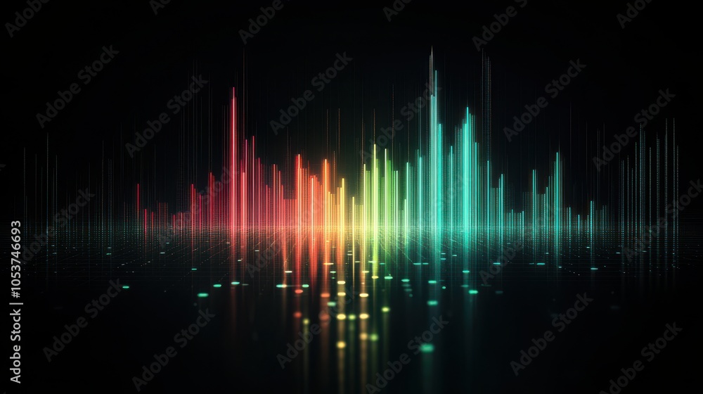 A dynamic candlestick chart showcases market fluctuations, with red and green bars illustrating price movements. This digital representation highlights trading activity and trends. A dynamic candlestick chart showcases market fluctuations, with red and green bars illustrating price movements. This digital representation highlights trading activity and trends.