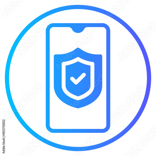 antivirus gradient icon