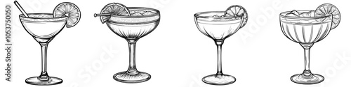 Illustration of the Daiquiri Cocktail Drink