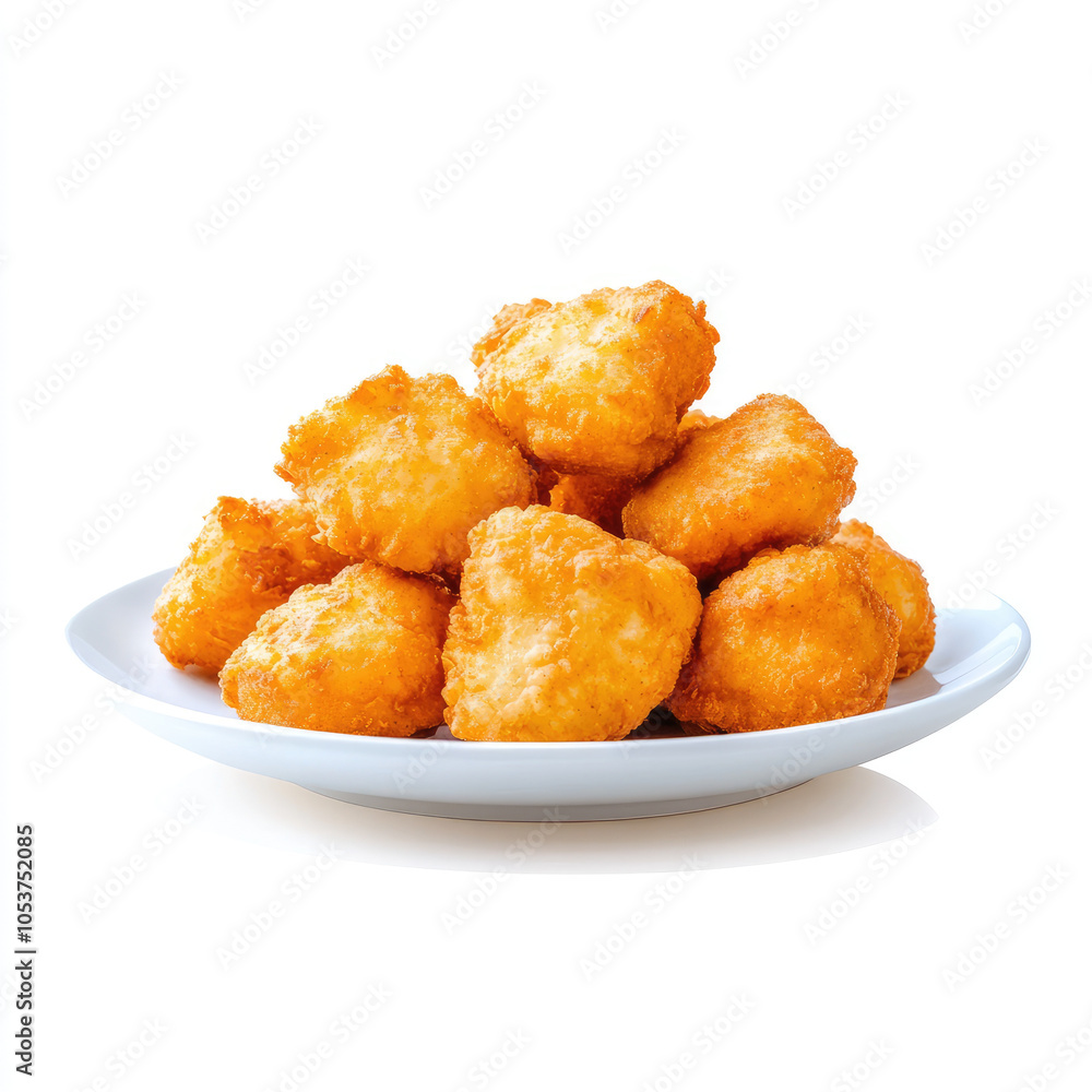 Crispy and golden fried chicken pieces piled high on white plate, perfect for sharing or enjoying alone. This delicious dish is sure to satisfy any craving Crispy and golden fried chicken pieces piled high on white plate, perfect for sharing or enjoying alone. This delicious dish is sure to satisfy any craving
