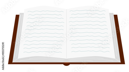 open book with pages