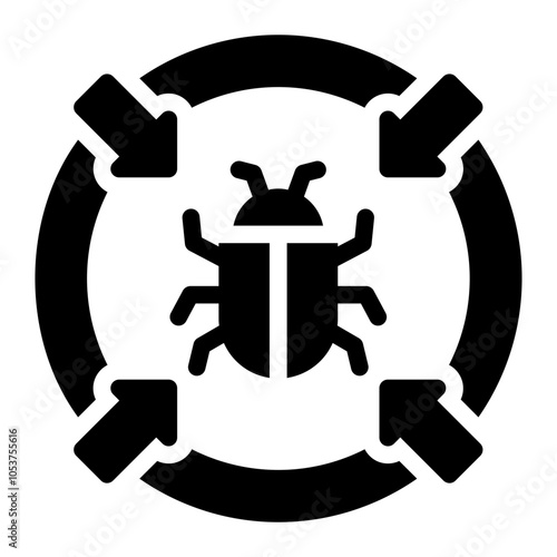 bug glyph icon