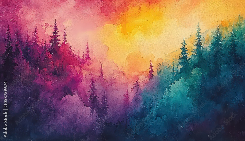 Obraz premium Watercolor background with soft pastel colors
