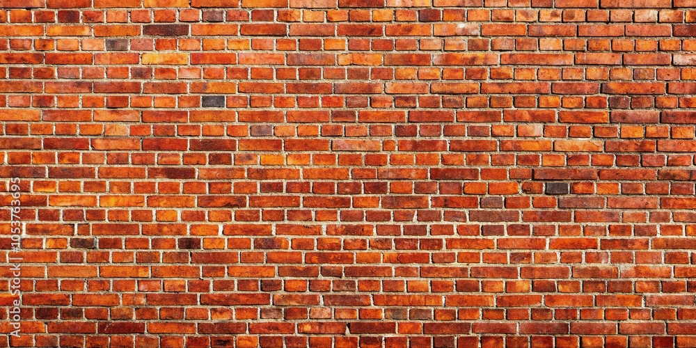 Naklejka premium Red brick wall with deposits