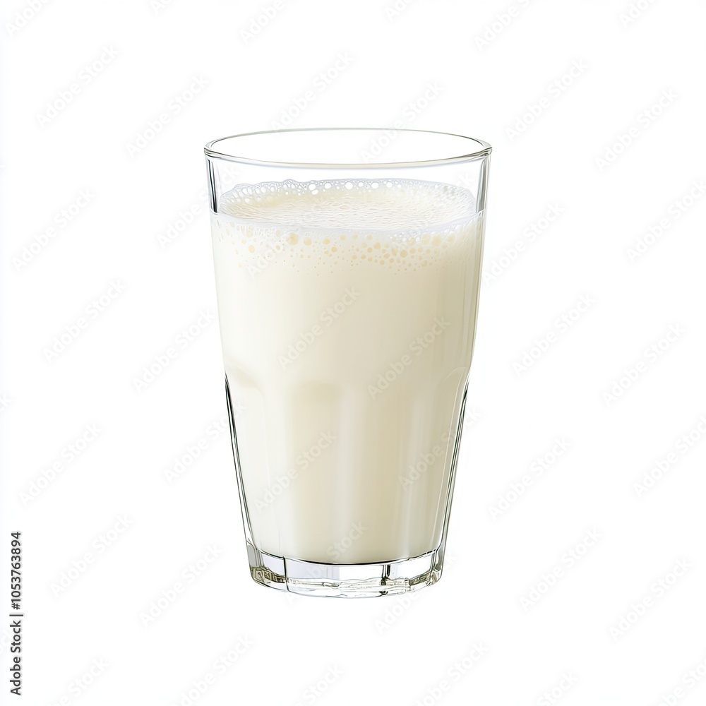 Fresh Milk in a Clear Glass Container Fresh Milk in a Clear Glass Container