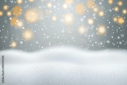 Wallpaper Mural Sfondo per Natale con Bokeh e neve. Spazio per testo o messaggio. Torontodigital.ca