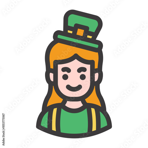 woman irish filled style photo