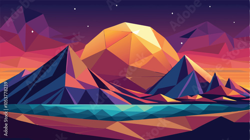 Abstract Polygonal Geometric Background for Modern Design