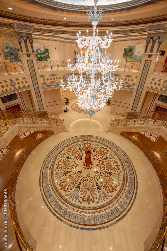 Obraz premium Beautiful interior of the Ritz-Carlton, luxury resort,