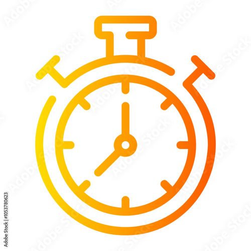 Free Download stopclock gradient icon - GFXLoad