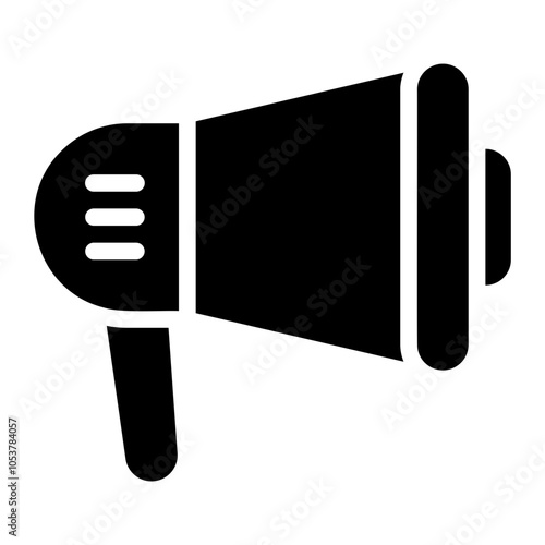 megaphone glyph icon