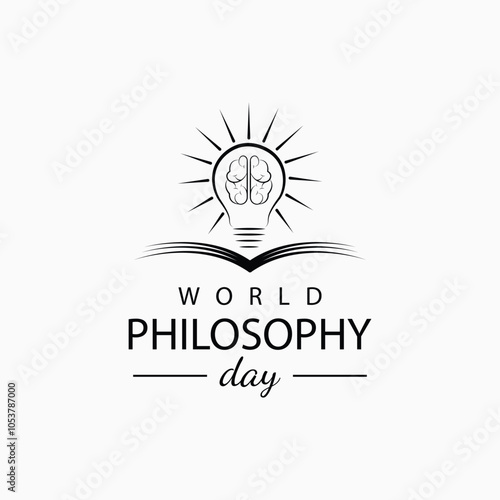 World Philosophy Day, vector Illustration.