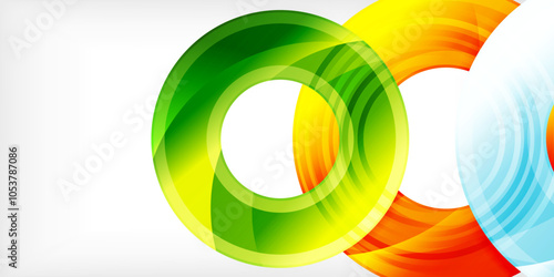 Circles, round elements, ring shapes premium background. Vector Illustration For Wallpaper, Banner, Background, Card, Book Illustration, landing page