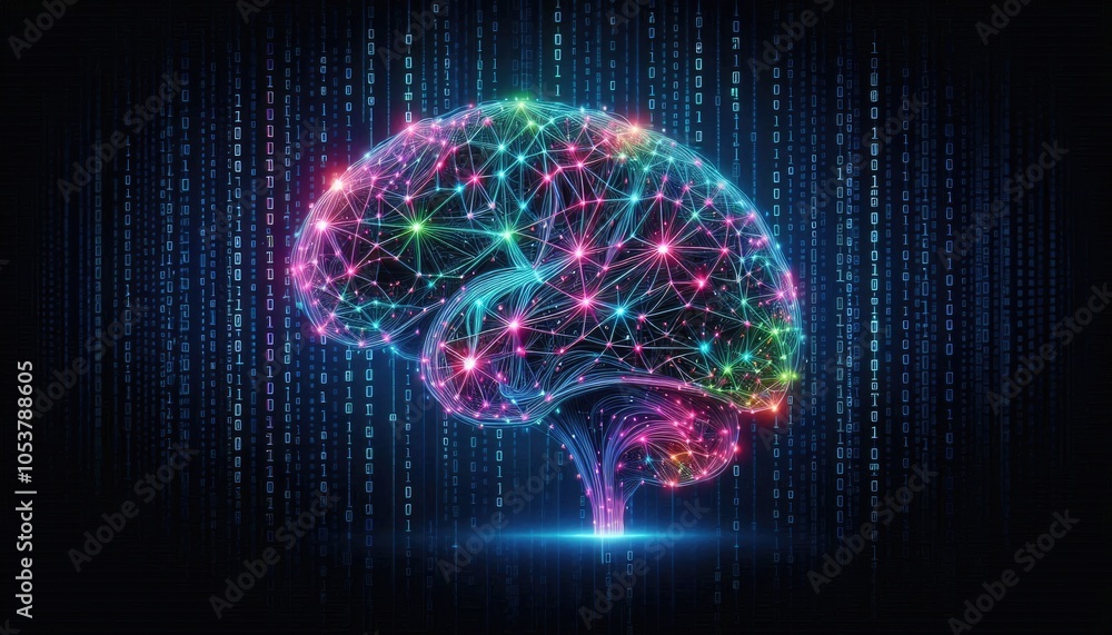 High-Quality Abstract Visuals Representing Machine Learning and Neural Networks - Futuristic Digital Art for AI, Deep Learning, Data Processing, and Advanced Technology Concepts