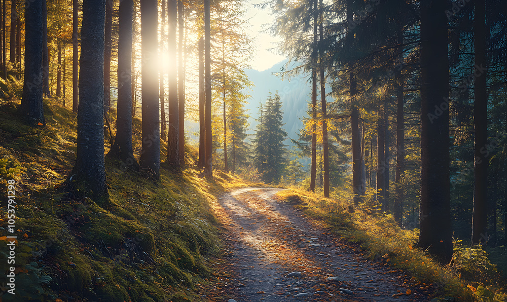 Obraz premium Spectacular Nature and Scenic Wonders: Golden Hour Sunsets, Lush Forests, Tranquil Beaches, and Vibrant Fields of Flowers in Stunning Views