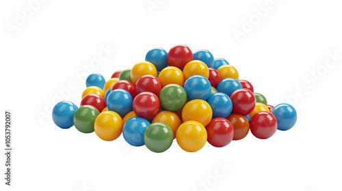 Ball Pit isolated on transparent background, PNG  