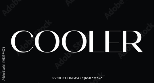 Elegant Classic Serif Font Alphabet Typography with Ligature
