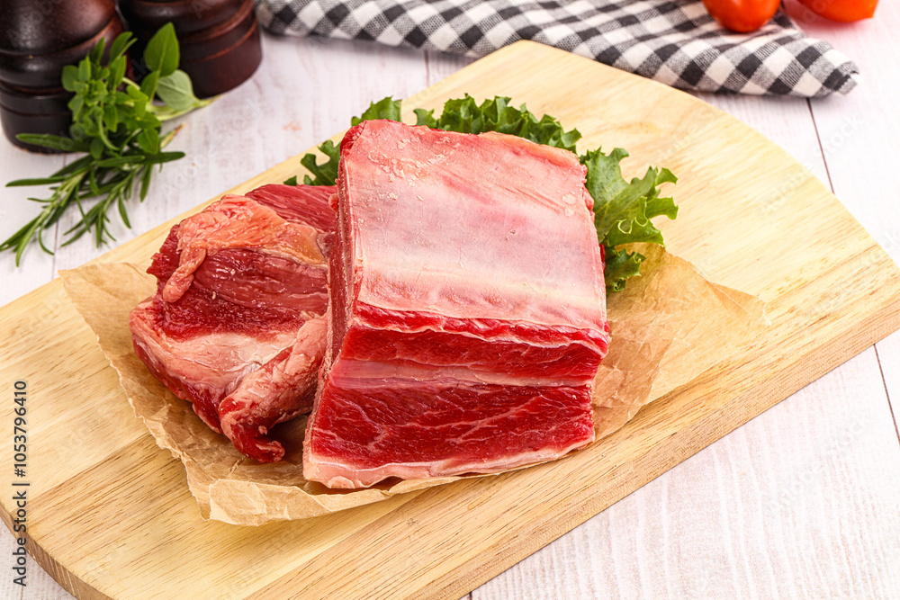 Raw beef rib for cooking Raw beef rib for cooking