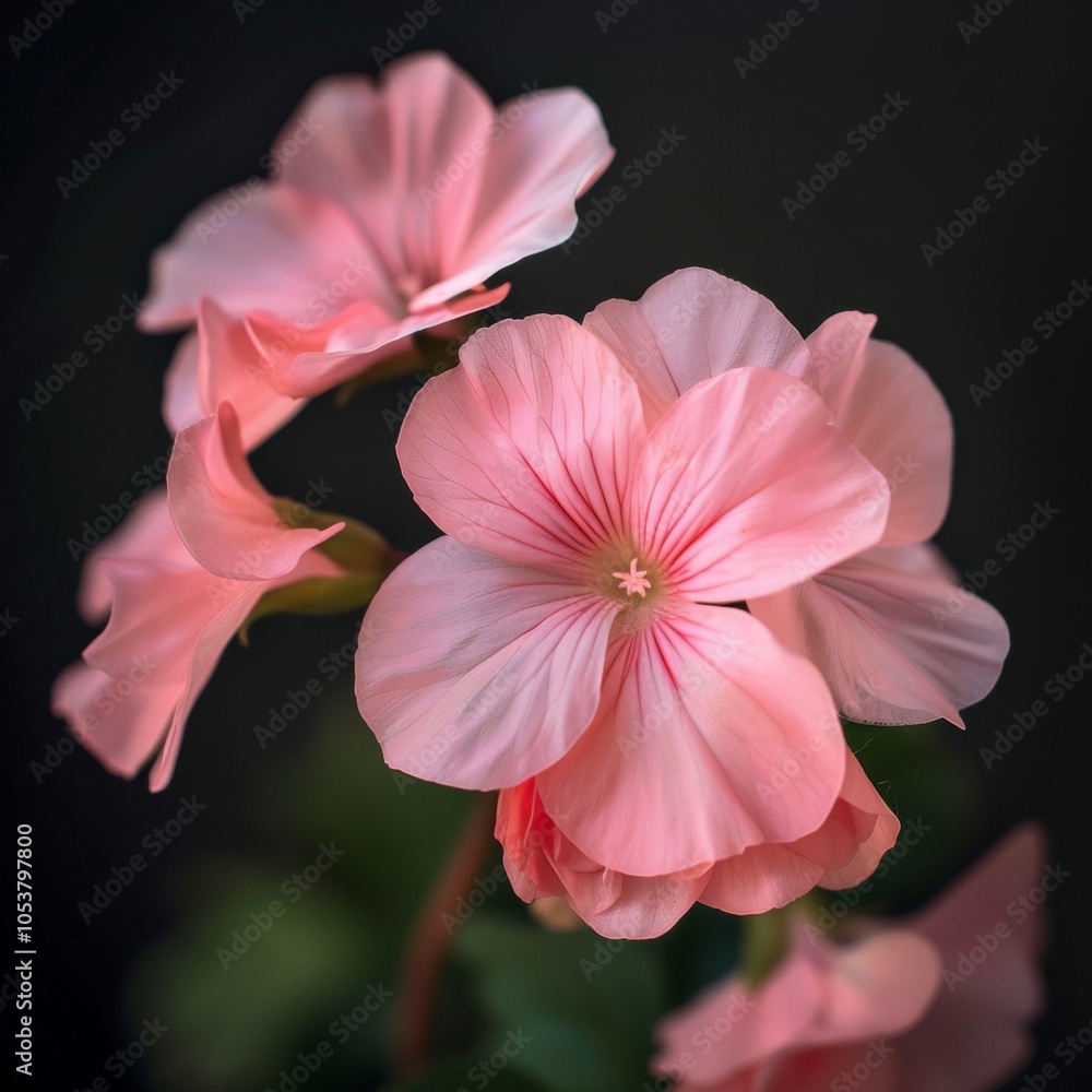 Obraz premium Pink Pelargonium