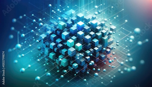 Obraz na płótnie High-Quality Abstract Visuals Representing Machine Learning and Neural Networks - Futuristic Digital Art for AI, Deep Learning, Data Processing, and Advanced Technology Concepts w salonie