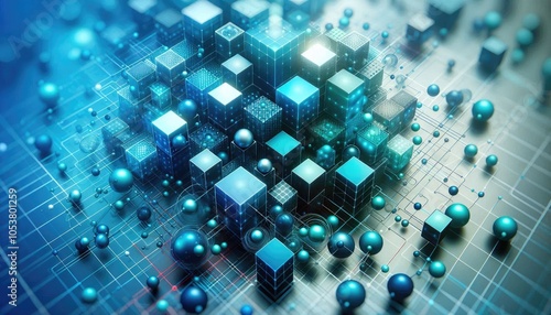 Obraz na płótnie High-Quality Abstract Visuals Representing Machine Learning and Neural Networks - Futuristic Digital Art for AI, Deep Learning, Data Processing, and Advanced Technology Concepts w salonie
