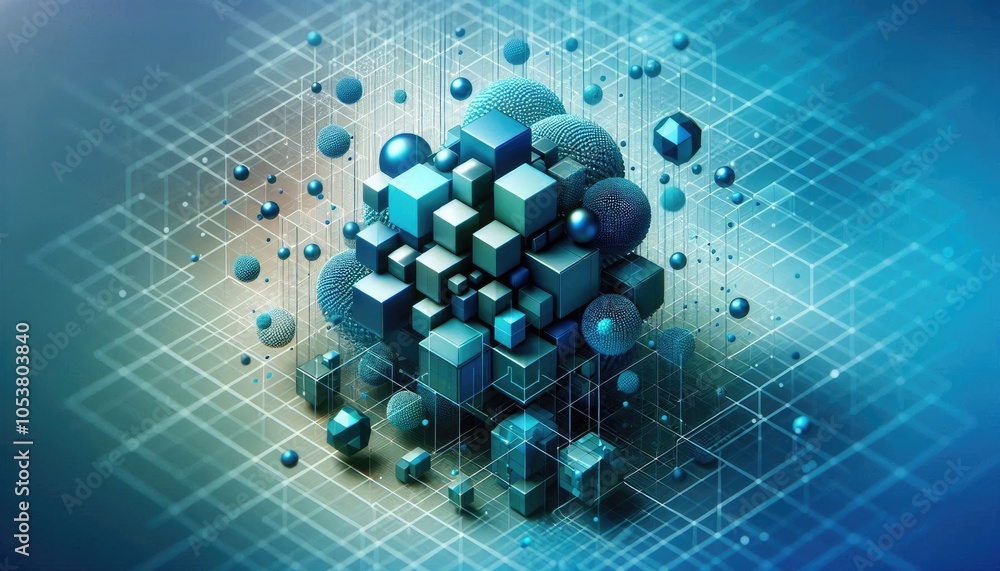 High-Quality Abstract Visuals Representing Machine Learning and Neural Networks - Futuristic Digital Art for AI, Deep Learning, Data Processing, and Advanced Technology Concepts