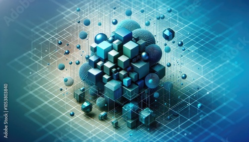 Obraz na płótnie High-Quality Abstract Visuals Representing Machine Learning and Neural Networks - Futuristic Digital Art for AI, Deep Learning, Data Processing, and Advanced Technology Concepts w salonie