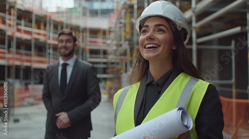 The Woman at Construction Site photo