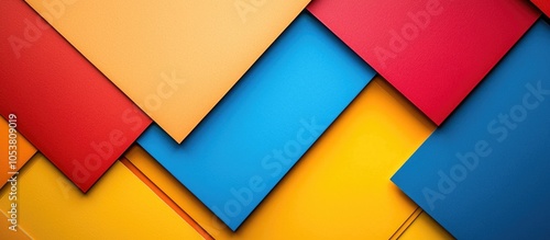 Abstract Composition Of Colored Cardboard For The Background Design