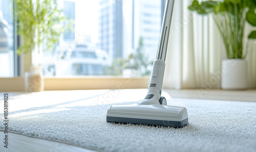 Wallpaper Mural 
A vacuum cleaner being used on a carpet, leaving clean lines. Torontodigital.ca