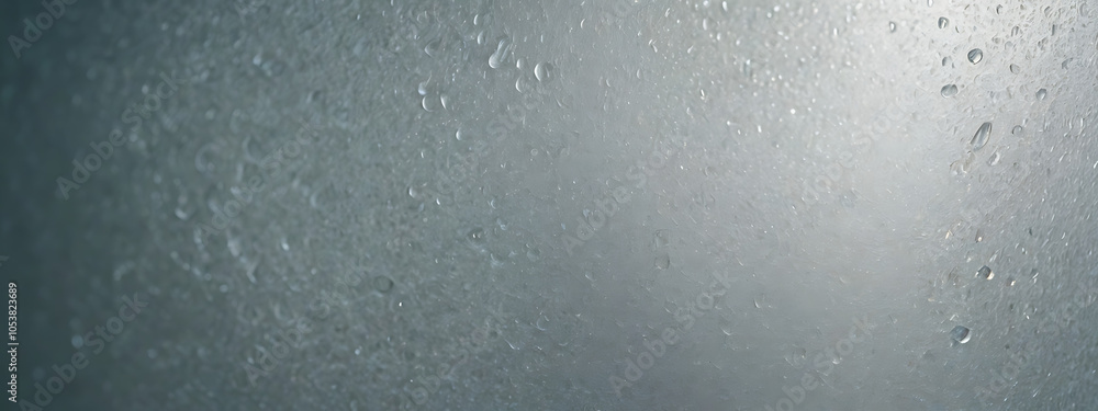 Obraz premium A close-up of frosted glass with soft light diffusing through, creating a serene, translucent background with copy space.