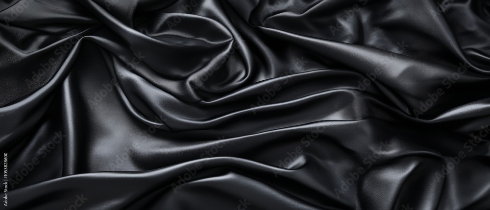 A black fabric with a shiny texture A black fabric with a shiny texture