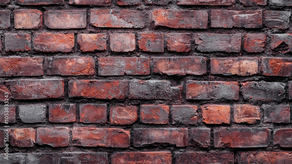 Obraz premium Brick Wall Red Old Brick The Structure Of The Stone