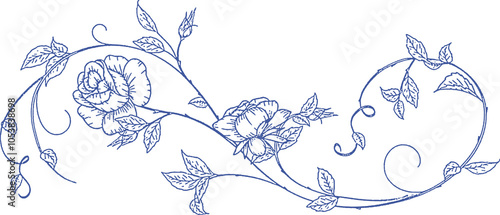 Rose Garden Rustic Style florals