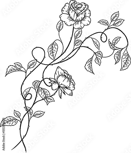 Rose Garden Rustic Style florals