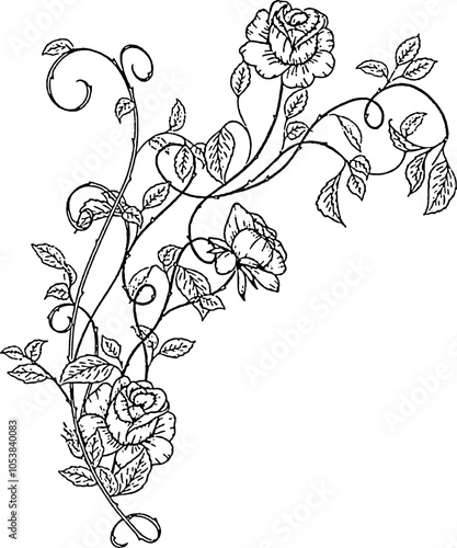Rose Garden Rustic Style florals