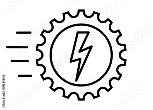 Obraz na płótnie Fast service vector icon w salonie