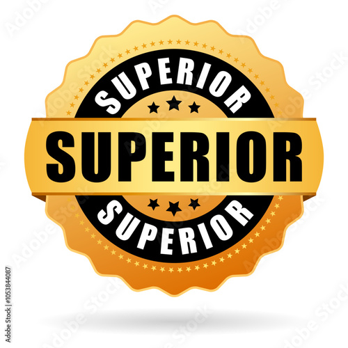 Obraz na płótnie Superior gold vector seal w salonie