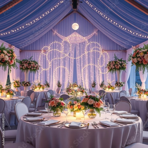 Valmiera latvia - september 9 2023 - elegant wedding reception table with floral arrangements tableware and decor in a bright airy venue beautiful floral atmosphere  photo