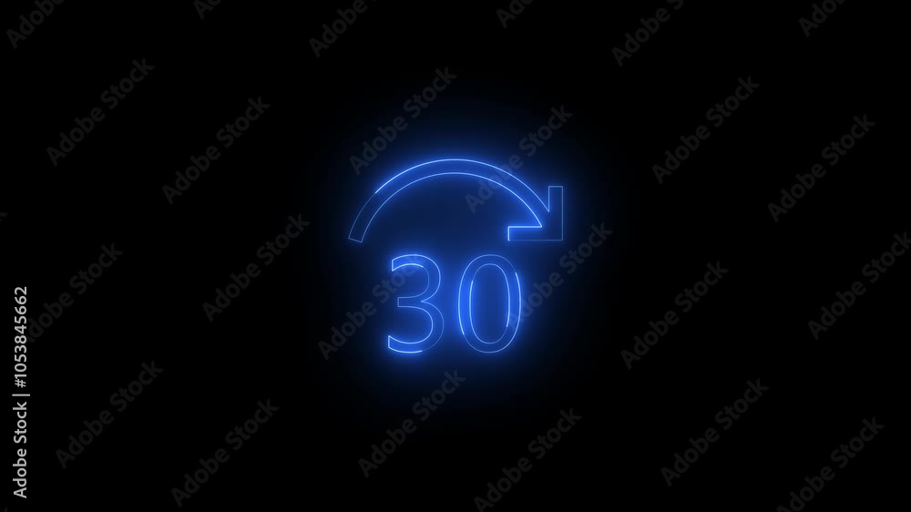 Neon skip forward icon glowing black background animation Neon skip forward icon glowing black background animation