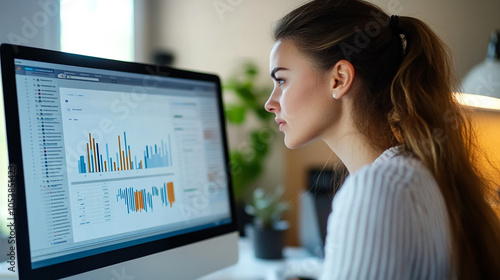 Digital marketing specialist optimizing online ad performance using real-time analytics. Free Download Digital marketing specialist optimizing online ad performance using real-time analytics. - GFXLoad