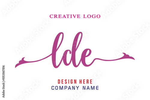 LDE  lettering logo is simple, easy to understand and authoritative