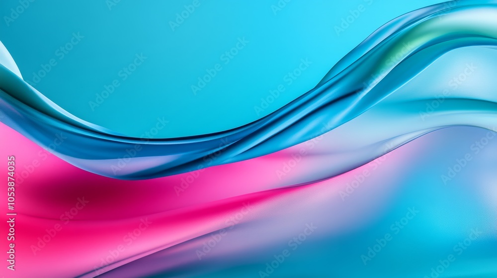 Dynamic Illuminated Arcs in Blue, Pink, and Green Evoke Energy and Rhythm Dynamic Illuminated Arcs in Blue, Pink, and Green Evoke Energy and Rhythm