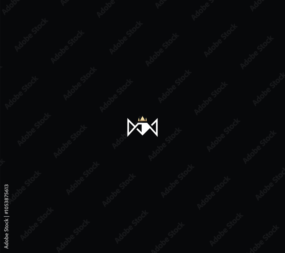 Minimal letter M or MW diamond crown logo design idea for business use. Minimal letter M or MW diamond crown logo design idea for business use.