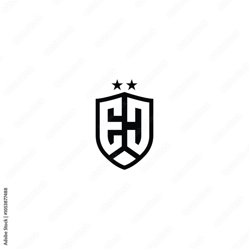 Obraz premium EJ monogram logo design letter text name symbol monochrome logotype alphabet character simple logo