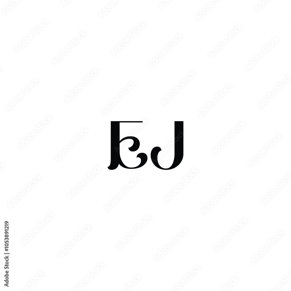 EJ monogram logo design letter text name symbol monochrome logotype alphabet character simple logo EJ monogram logo design letter text name symbol monochrome logotype alphabet character simple logo