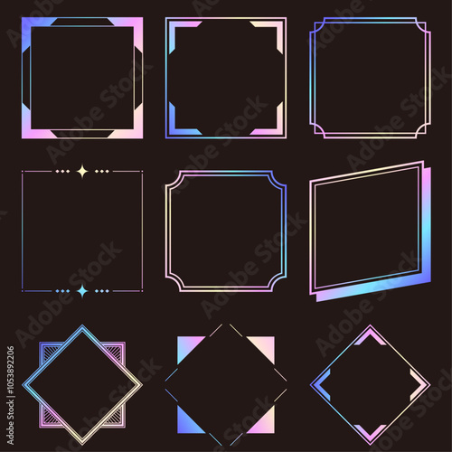 フレーム素材セット_ホログラム