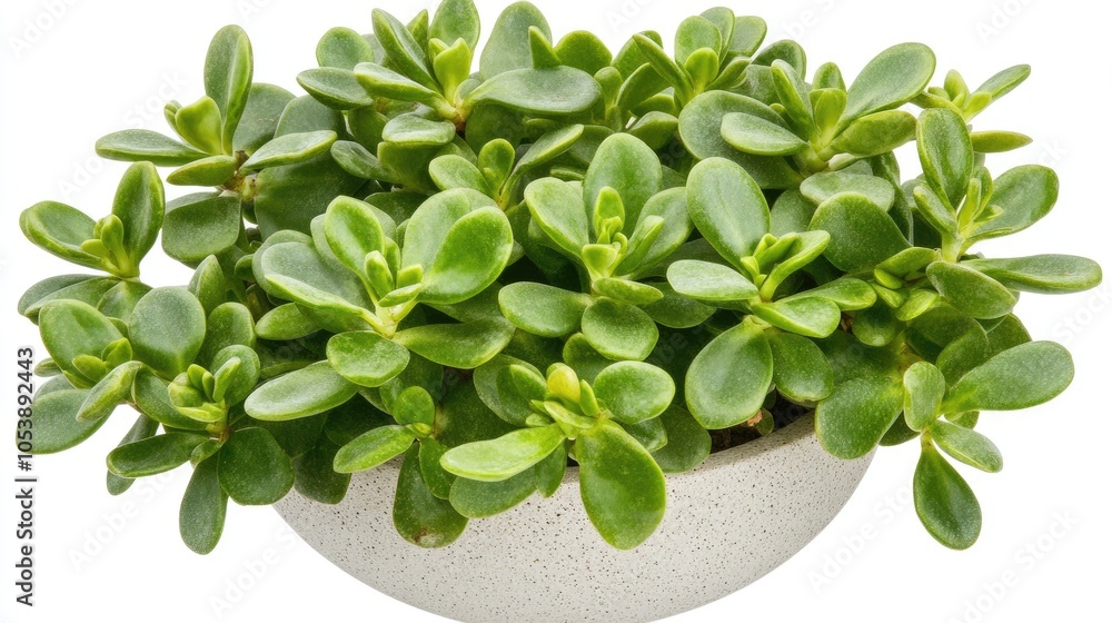 Lush Green Succulent Plant in Modern Pot Lush Green Succulent Plant in Modern Pot
