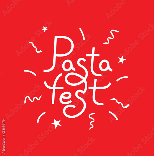 Trade mark. Logotype. Illustration. Macaroni. Paste. Name